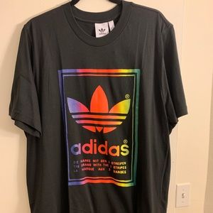 Adidas Vintage Tshirt Black Size XL